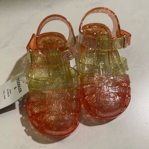 OshKosh B'gosh Glittery Orange and Yellow Sandals